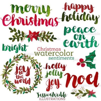 Brush lettering Christmas 