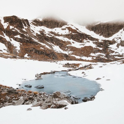 旅行摄影雪山冬天白色