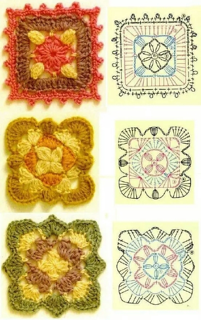 钩针花片