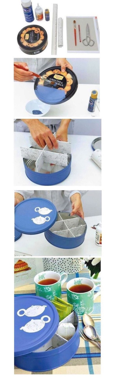 空饼干盒，记得不要丢掉哦
DIY 教程 废物利用 手工制作 手工 唯美 意境 鞋 创意 个性 手绘 彩绘 摆设 创意家具 装修设计 室内设计 家居 生活小技巧 花盆 花瓶 相框 挂饰 装饰品 礼盒制作 收纳 收纳盒 DIY收纳 …