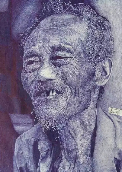  超厉害的圆珠笔画