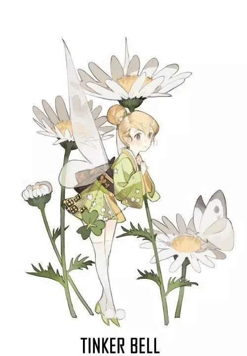 动漫 二次元 雏菊 日式 和服 日本 童话 侵删#