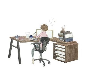 정신없던 날
不正常的
作业。
有时候这样的失误。
水桶和茶杯的距离的
越远。：-）