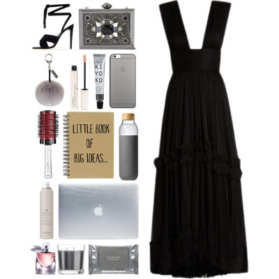 A fashion look from February 2017 featuring tiered dresses, Gianvito Rossi and Incase. Browse and shop related looks.