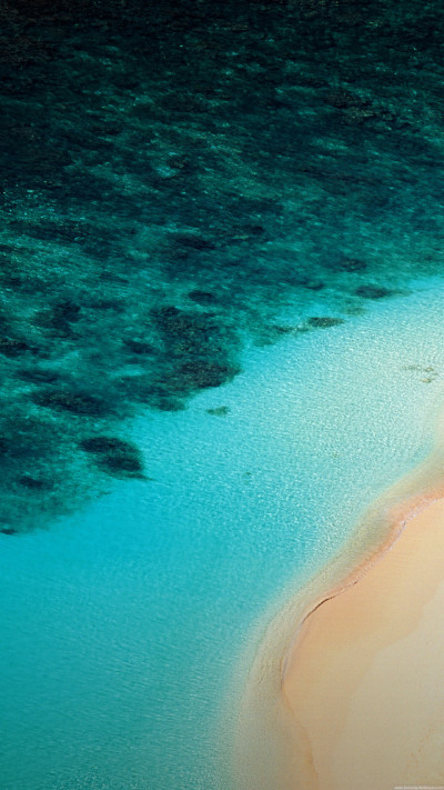 三星手机壁纸【1440x2560】Samsung Galaxy S7 海滩 蓝色 海水
