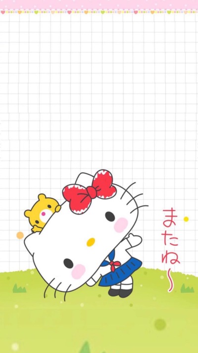 iPhone 壁纸 Hello Kitty 凯蒂 KT猫