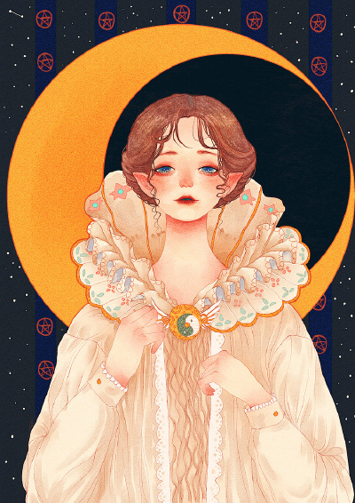 画师@芜意
黑夜无论怎样悠长，白昼总会到来。
——莎士比亚《麦克白》