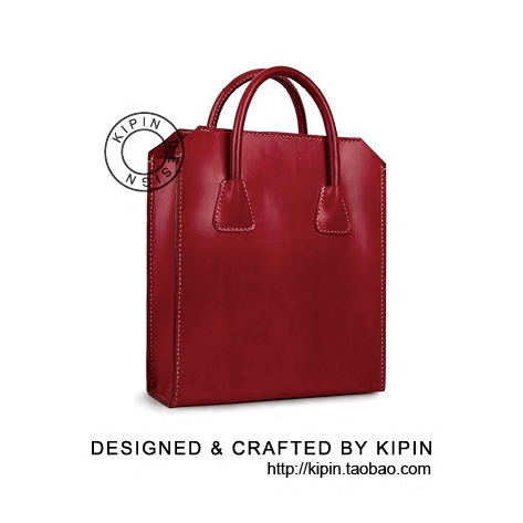 KIPIN手工皮具店立方系列 手提包小号