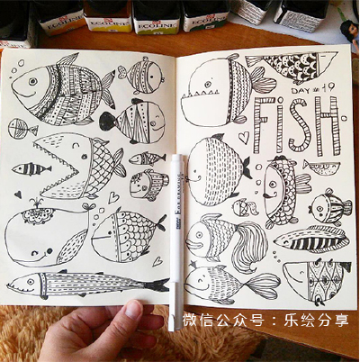 儿童画 创意 线描
