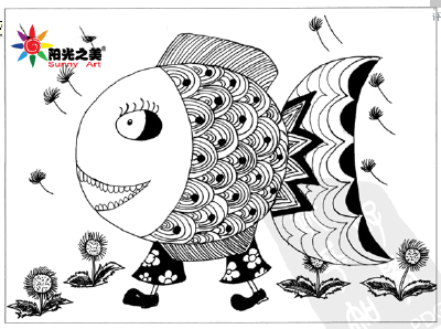 儿童线描