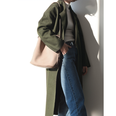 Mogustore 2017SS 一片式苔藓绿风衣外套