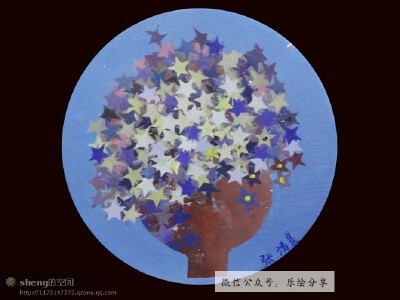 儿童画 创意 版画 方法可关注微信公众号：乐绘分享，查看教程