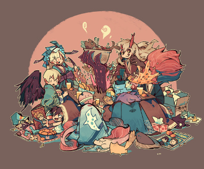 【这锅鱼是我的！！！！酒吞：茨木你死定了！吃完饭别走！ 】by沖魔實也