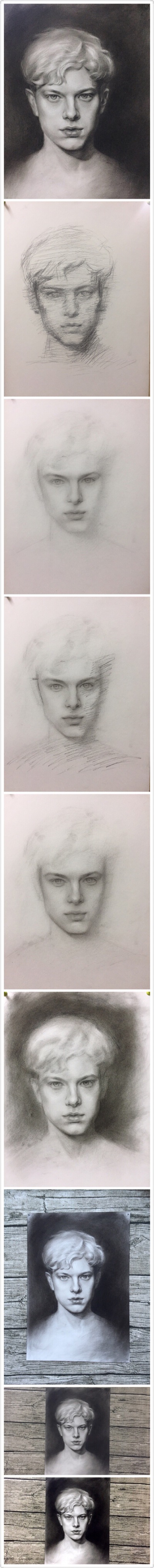 微博一夫人 素描头像