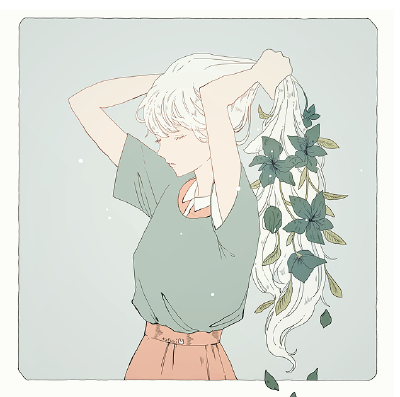 gathering thoughts. 绘师：tofuvi 本作品pixiv id= 61597725