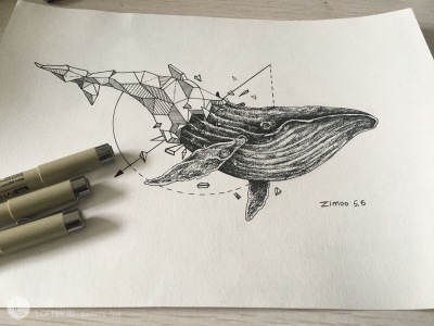 黑白装饰画