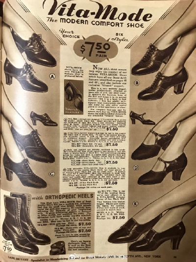 #vintage love# 刚刚在翻看一本1930s女装邮购目录，被里面的女鞋部分迷住了，每双都好喜欢，肿么办 ​​​​