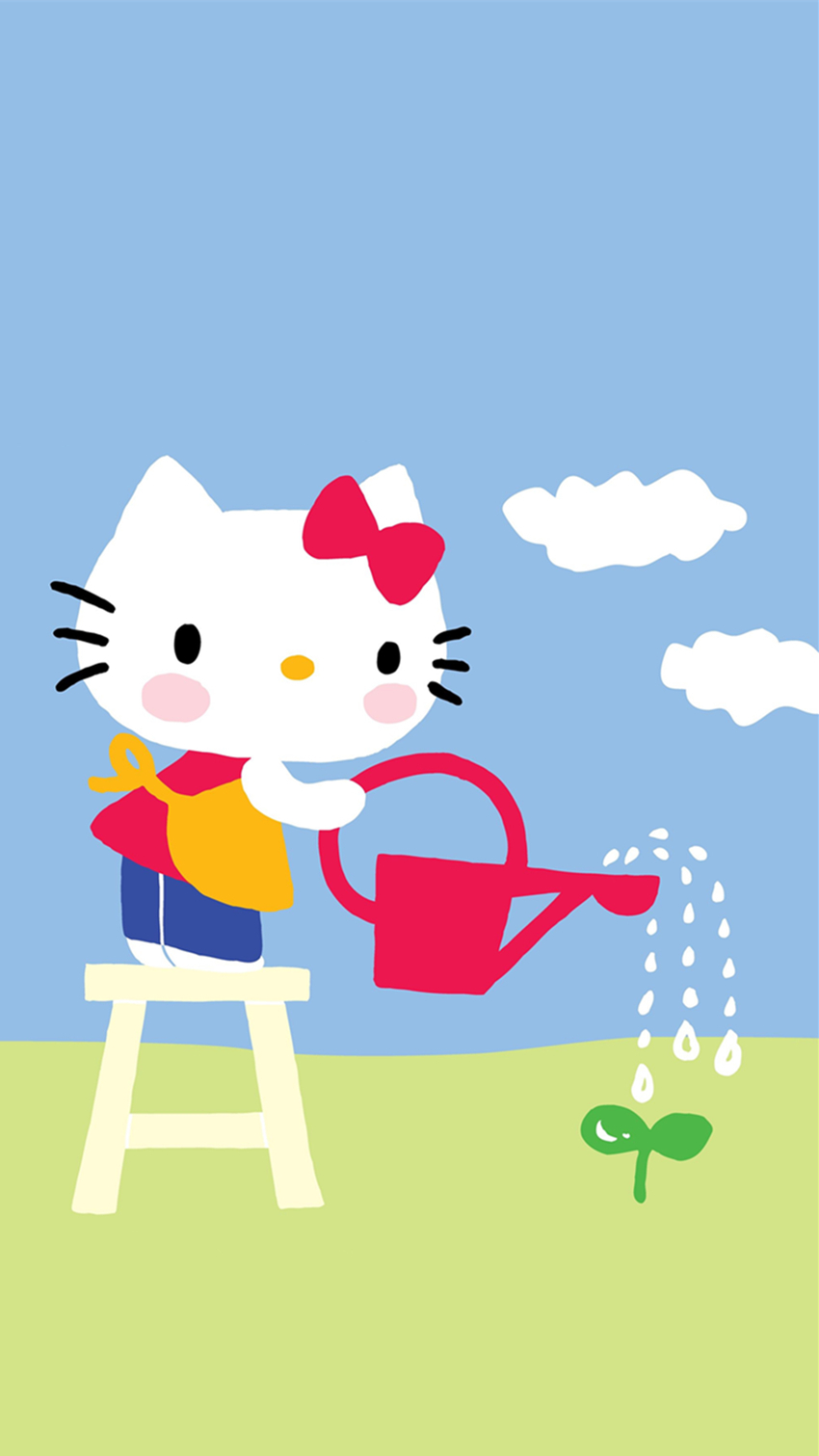 iPhone 壁纸 Hello Kitty 凯蒂 KT猫