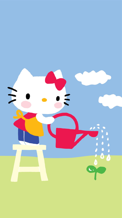 iPhone 壁纸 Hello Kitty 凯蒂 KT猫