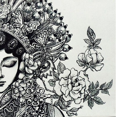 黑白装饰画