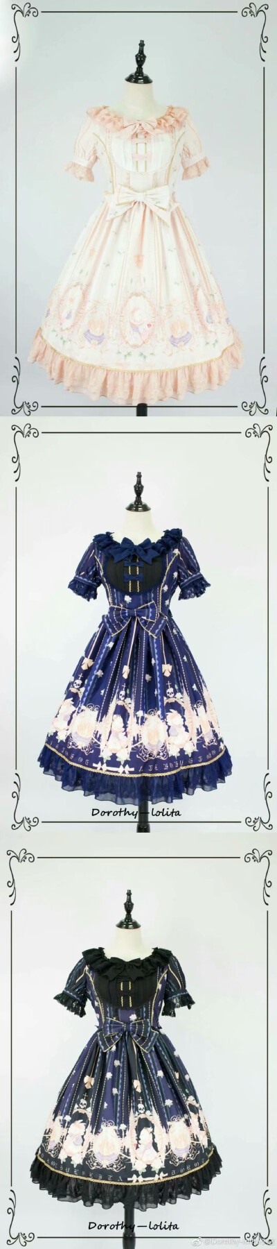 国牌：Dorothy_lolita#古堡兔#三色可选，黑色，绀色，生成色