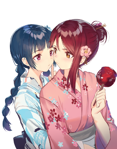 『沫沫』动漫原创 插画手绘 二次元 少女 唯美 萌 love live sunshine
