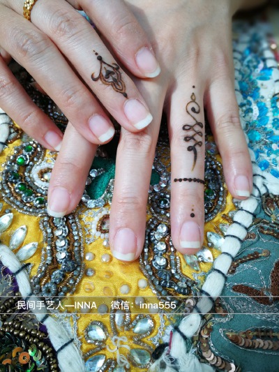 海娜手绘 印度海娜 henna 汉娜 曼海蒂