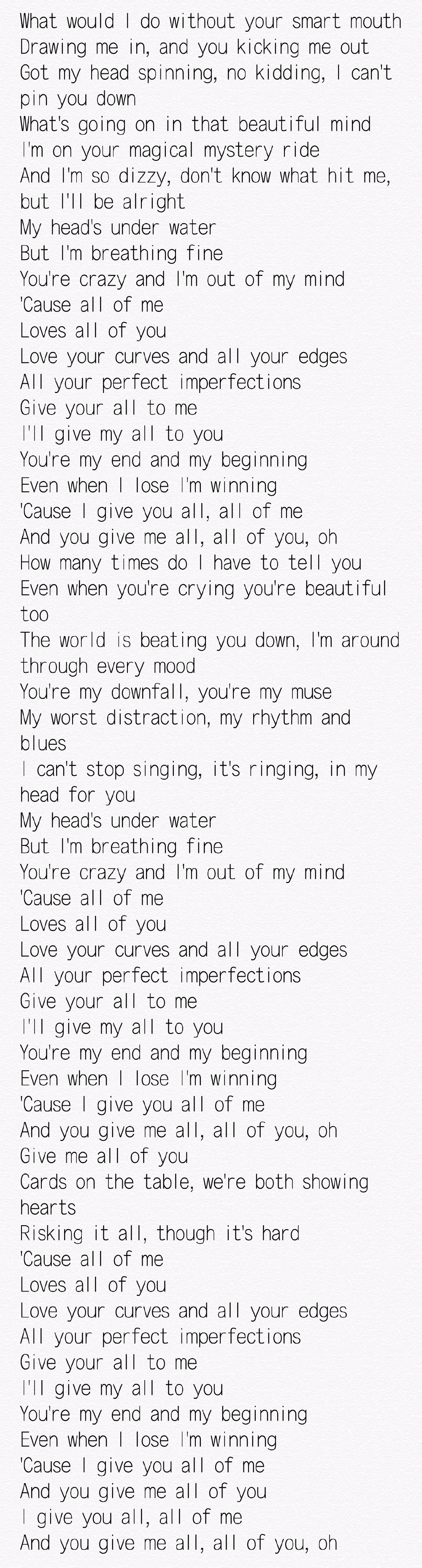 《All of me》约翰传奇
