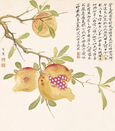 “淡彩没骨，纸上开花”·项圣谟——作品