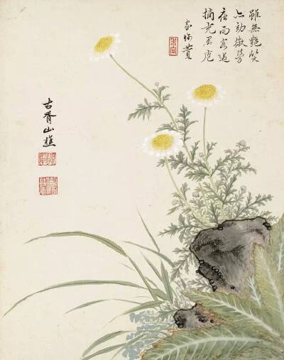 “淡彩没骨，纸上开花”·项圣谟——作品