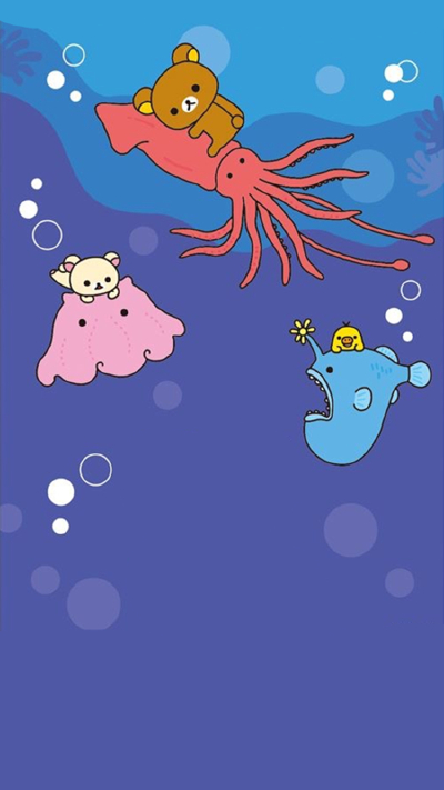 iPhone 壁纸 轻松熊 rilakkuma