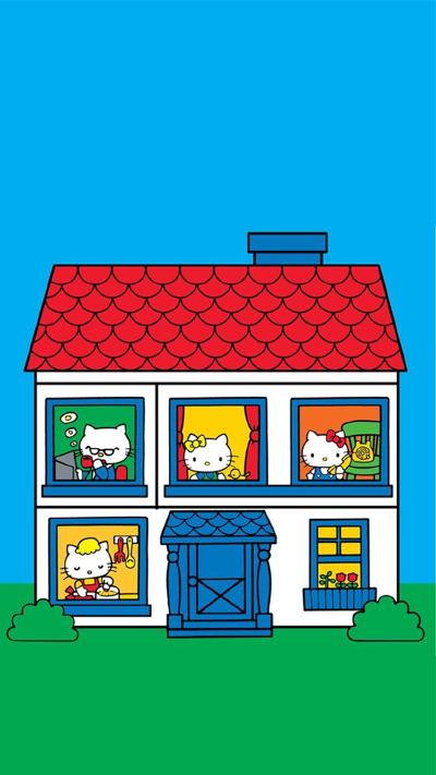 iPhone 壁纸 Hello Kitty 凯蒂 KT猫
