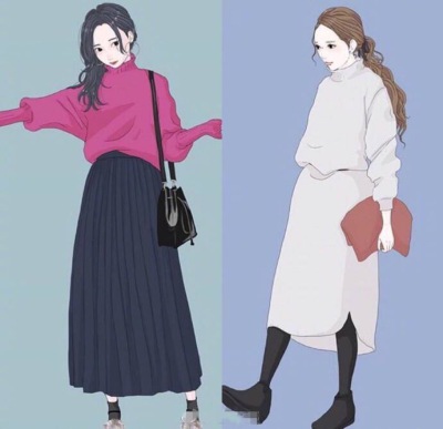 日常时装画素材