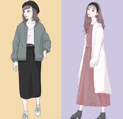 日常时装画素材