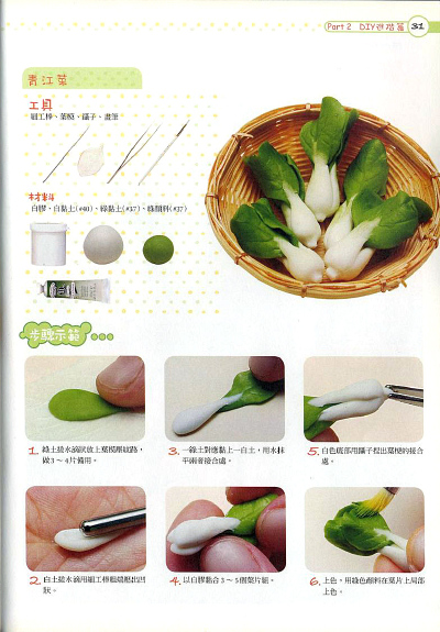 粘土青菜