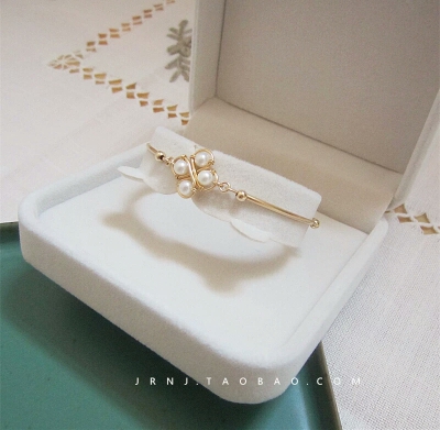 JRNJ / 秘密 美国进口14包金天然珍珠复古日式独家手链手环