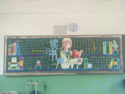 哈哈，黑板报