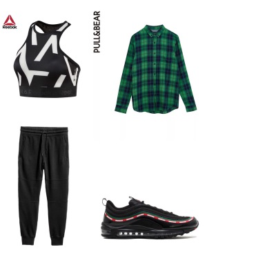 Top:Reebok/Bottoms:H&M/Outwear:Pull&Bear/Shoes:Nike Air Max 97 OG/UNDFTD Undefeated