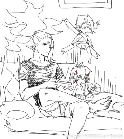 ♠ 陰陽师②~♠#阴阳师#酒·茨#事实证明，酒吞并不能和奶吞友好相处XD