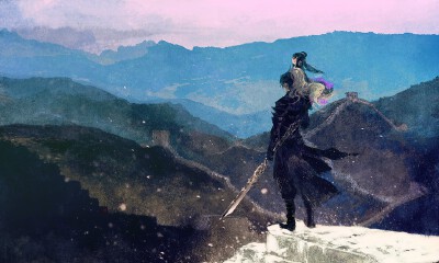 “你守着我，我守着这天下，这就足够幸福了啊～”
～伊吹五月绘［古风］［插画］［手绘］［古韵］［唯美］［剑网三］