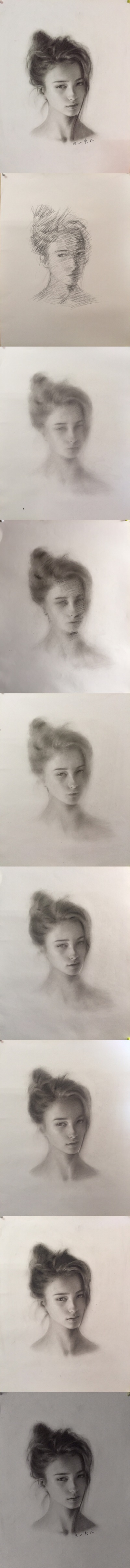 微博一夫人素描头像步骤