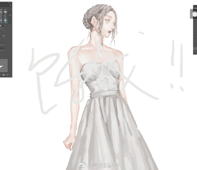 20171216 @四次元青苔 哇 这么饿怎么继续画！ ​​​​