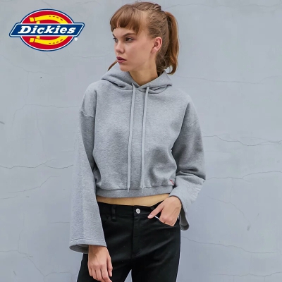 Dickies2017女士套头连帽卫衣 高腰露脐上衣173W30EC10