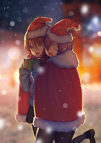 【来源pixiv，侵删】圣诞
画师：Kire
主人公（咕哒子/咕哒君），在人理延续保障机构（迦勒底）的御主后补中，为了填补人员空缺而被找来的“新手”。为了纠正混乱的人类历史，使用英灵召唤系统“命运”召唤从者，踏…