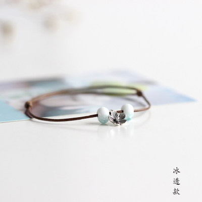 【五瓣丁香】简约时尚创意手工DIY陶瓷手链女日韩流行小饰品546