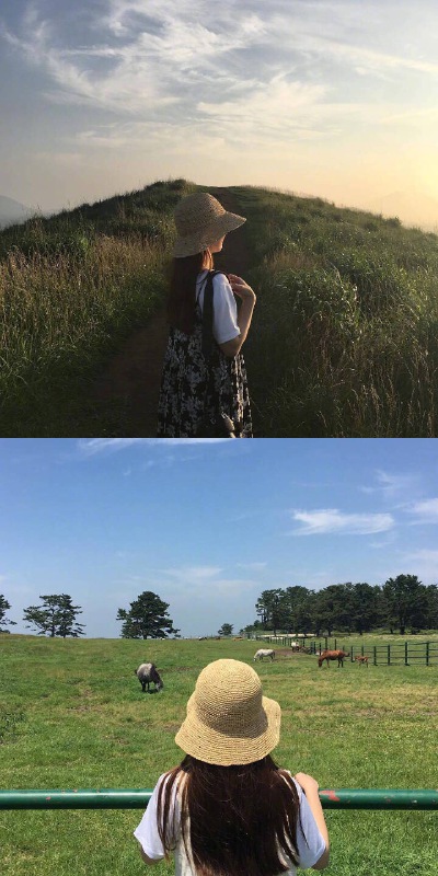 旅行背影照