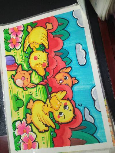 儿童画 主题画 手绘 设计人物 素描 丹尼索儿童画