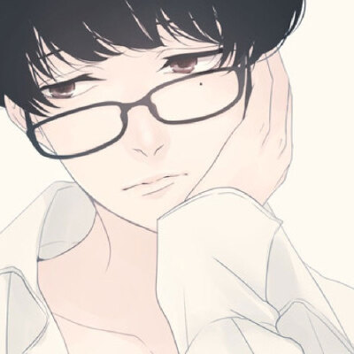眼镜男生+动漫+二次元+卡通
