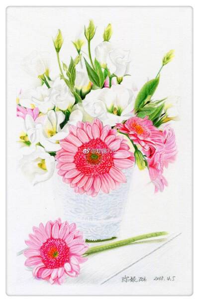 #珍妮726彩铅绘画#～照片写生（绿辉油性120色，飞乐鸟油性彩铅专用纸，爱普生V370扫描仪，照片来自小米锁屏画报）