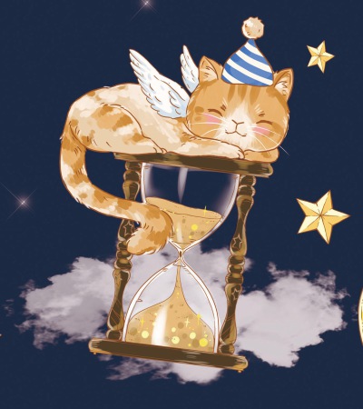 猫猫沙漏 柄图